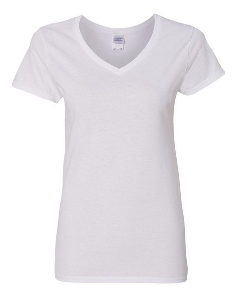 bulkapparel :: Gildan 5V00L Heavy Cotton Women\'s V-Neck T-Shirt