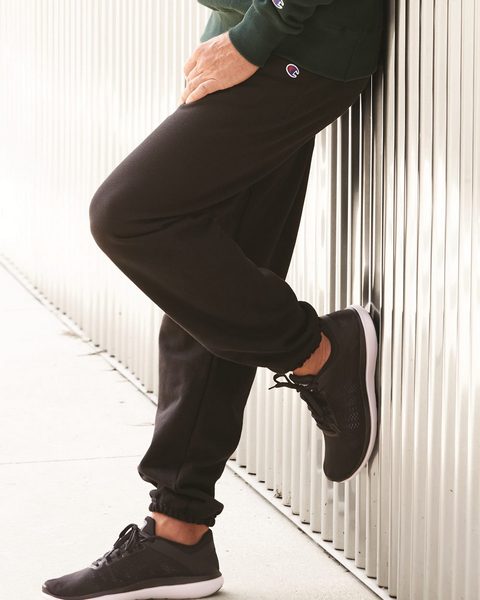 champion reverse weave black sweatpants
